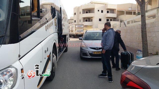 كفرقاسم- فيديو: عودة وفد حافلة المعتمرين والاداري مرسي حمدان عيسى غانمين سالمين الى ارض الوطن  